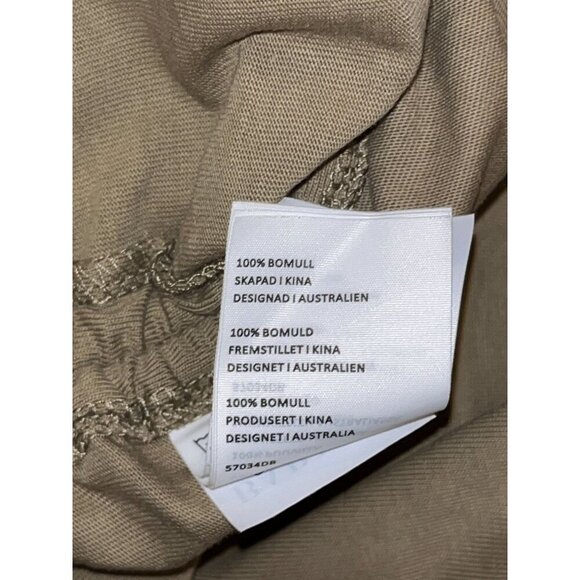 Bardot Toni Shoulder Pad Mini Dress In Olive Green Women size Small - Picture 16 of 16